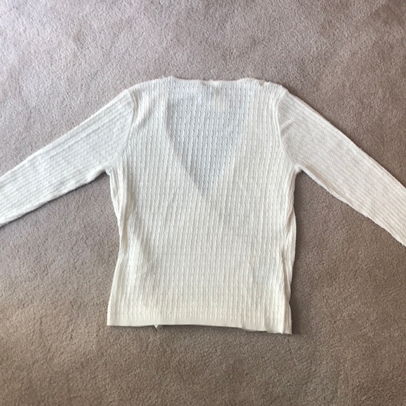 Ann Taylor off white sparkle sweater - Picture 4 of 5